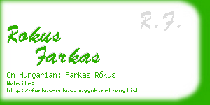 rokus farkas business card
